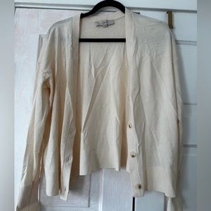 LOFT Cream Cardigan